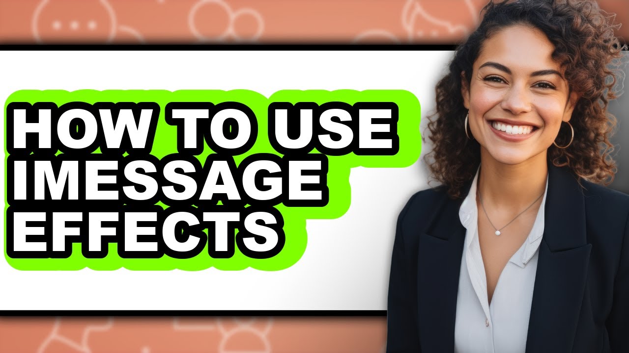 How to Use Imessage Effects - Step by Step - YouTube