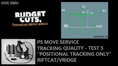 Psmoveservice Tracking Quality VIVE EMU Test 5 Budget Cuts VR