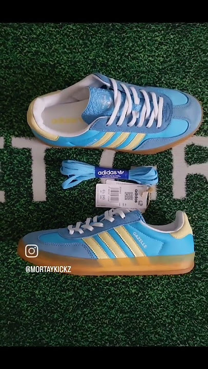 adidas Gazelle Indoor Semi Blue Burst Almost Yellow (Women's)