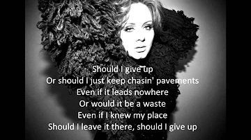 Adele Chasing pavements acoustic with lyrics