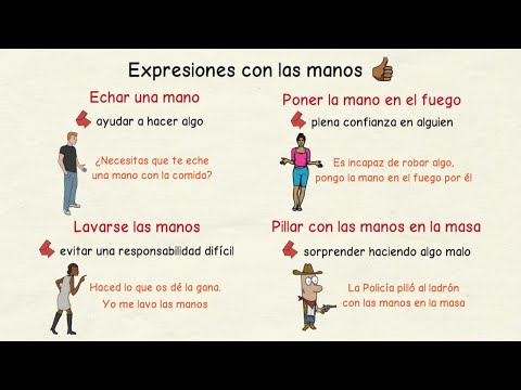 Aprender español: Expresiones con partes del cuerpo II - brazos y piernas (nivel avanzado)