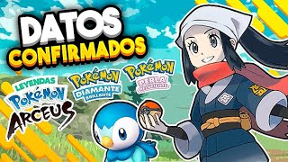 💥 DATOS CONFIRMADOS de Pokemon LEGENDS ARCEUS y Pokemon DIAMANTE BRILLANTE + PERLA RELUCIENTE!