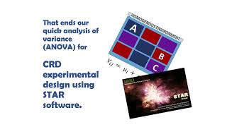 ANOVA for Complete Randomized Design (CRD)  using STAR Software screenshot 5