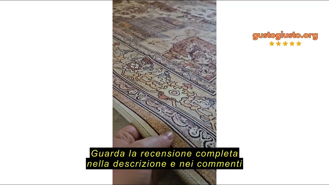 Recensione del GENIMO Tappeto Salotto Cucina Antiscivolo Lavabile, Senza Peluche Soggiorno Persiano