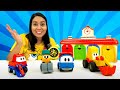 Leo der Lastwagen im Spielzeug Kindergarten. Video mit Spielzeugautos und Valeria