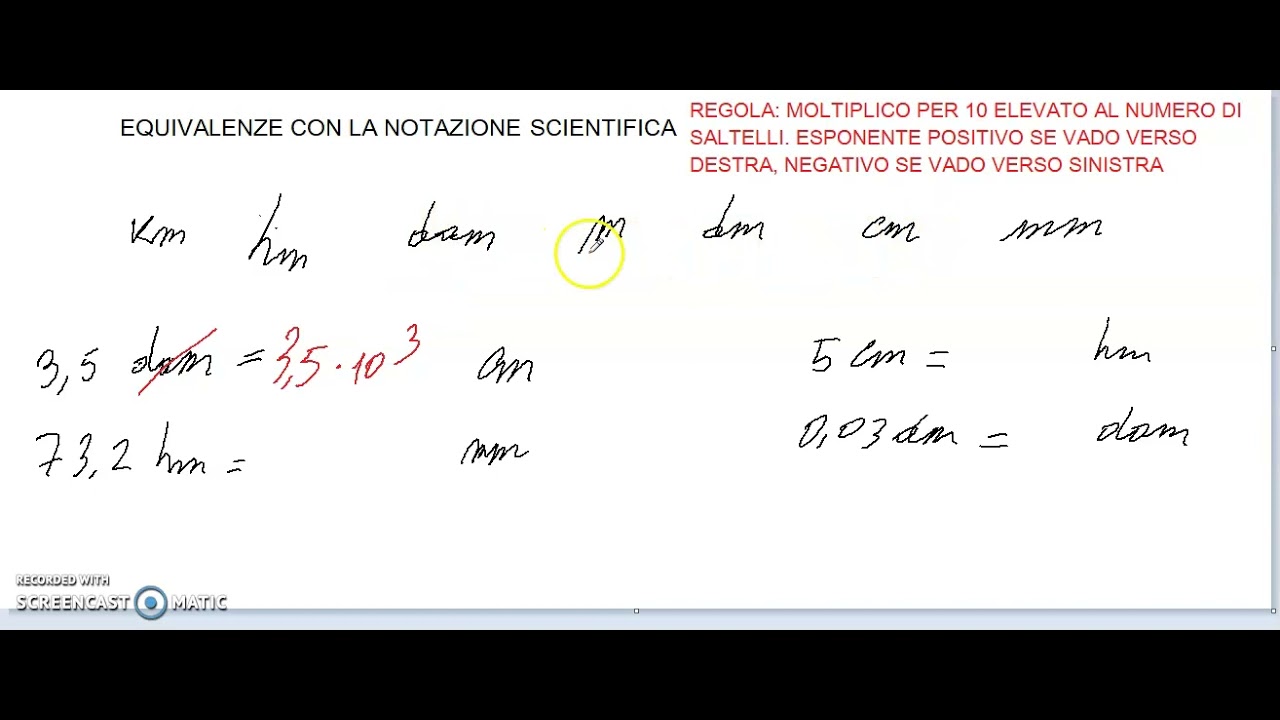 Equivalenze Con Notazione Scientifica Esercizi Con Soluzioni Equivalenze con notazione scientifica - YouTube