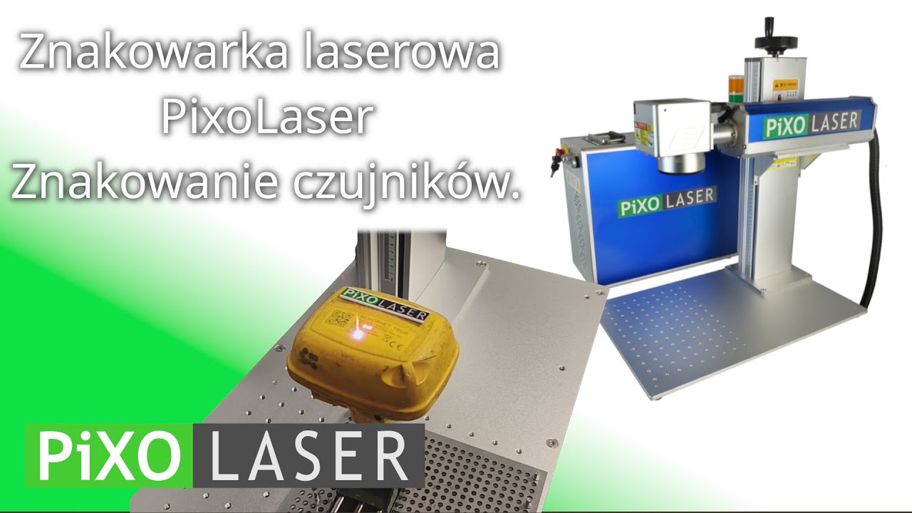 Znakowanie czujników sejsmicznych fibrową znakowarką laserową 20W