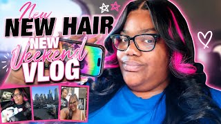 WEEKEND VLOG | NEW HAIR WHO DIS | Cook with us & MORE..