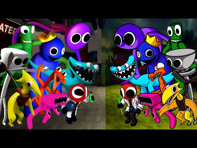 Rainbow Friends 2D vs 3D but i add cutscene