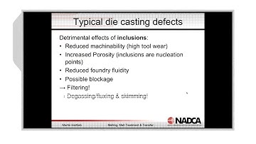 NADCA Video Highlight - Die Casting Defects
