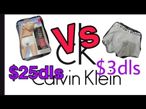 Calvin klein boxer Original vs fake - YouTube