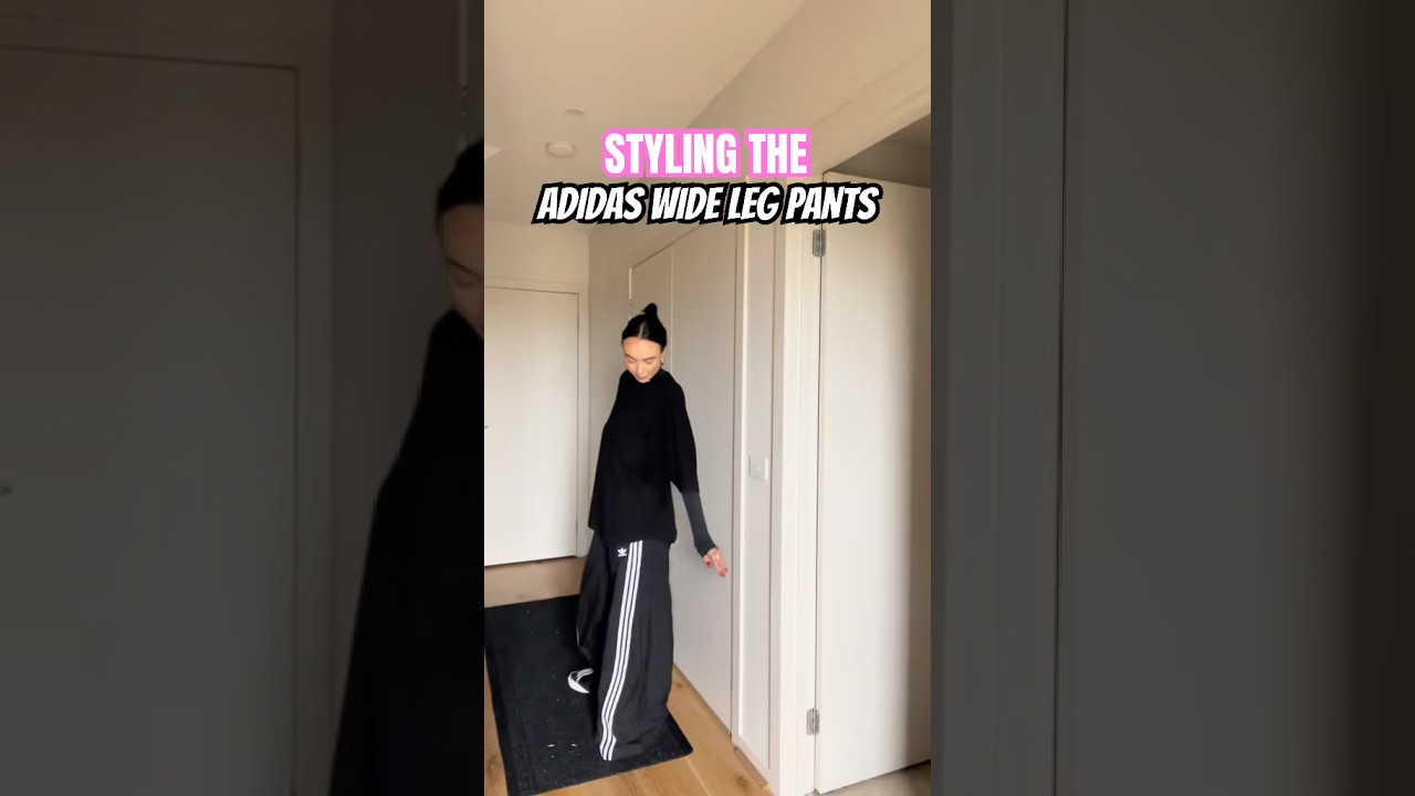 GRWM: Adidas Wide Leg Pants