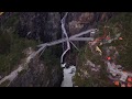 The step bridge at Vøringsfossen, Norwegian Scenic Route Hardangervidda