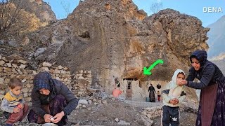 Kaltoom’s Struggle to Build a Lasting Shelter 🏕️🪨 | A Real Story of Nomadic Life 🌿🔥