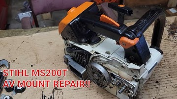 Stihl Ms200t broken antivibe mount replacement .