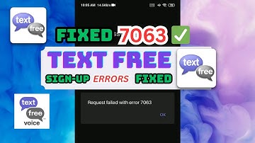 Create Unlimited TextFree Account 2025 | TextFree All Error 7062, 7063, 7063 Fixed #textfree