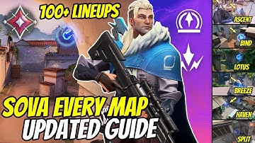 Updated SOVA Every Map Lineups -Sunset, Ascent, Bind, Split, Haven, Breeze, Lotus - ALL MAPS