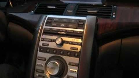 How to Remove Radio / Navigation / CD Changer  from Acura RL 2005 for Repair.