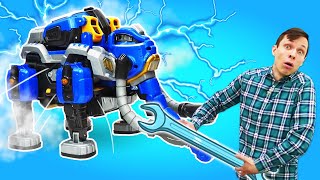 Веселые видео для мальчиков - Роботы трансформеры Металионы проказничают! Новые игры в игрушки
