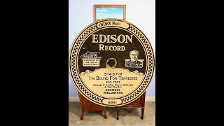 Jazz, The Georgia Melodians, "I'm Bound For Tennessee" on Edison Diamond Disc Record 51437-R