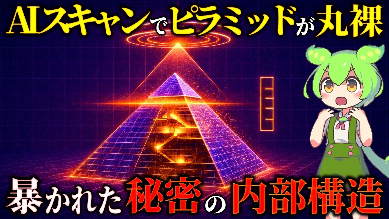 ピラミッドを丸ごと3Dスキャン解析！最新AIで判明した禁断の内部と封印された建造プロセス