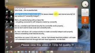Unblock Connectify Hotspot Pro from Avast Internet Security-ISSUE FIXED !!!