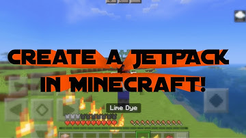 Create a JETPACK in Minecraft Bedrock/MCPE with command blocks!