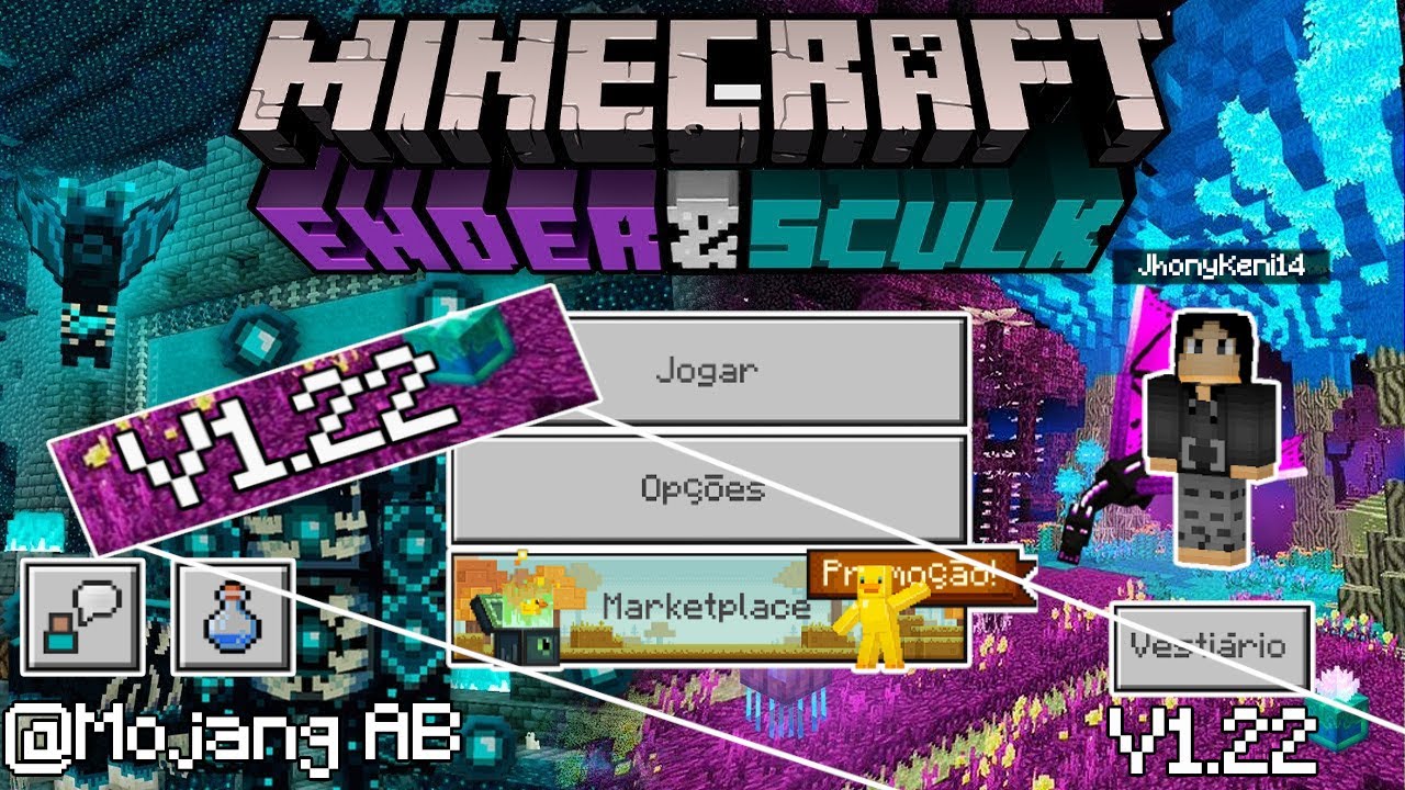 Como Baixar Minecraft End e Sculk no Minecraft PE 