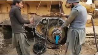 #dozer -155final drive and undercarriage repair
