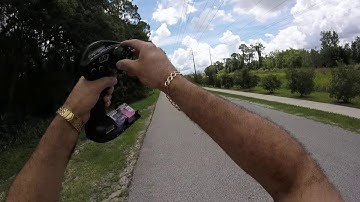 Fastest 1/5 Rampage V3 truck 8s speed run 82.2 mph of 83.6 previous run