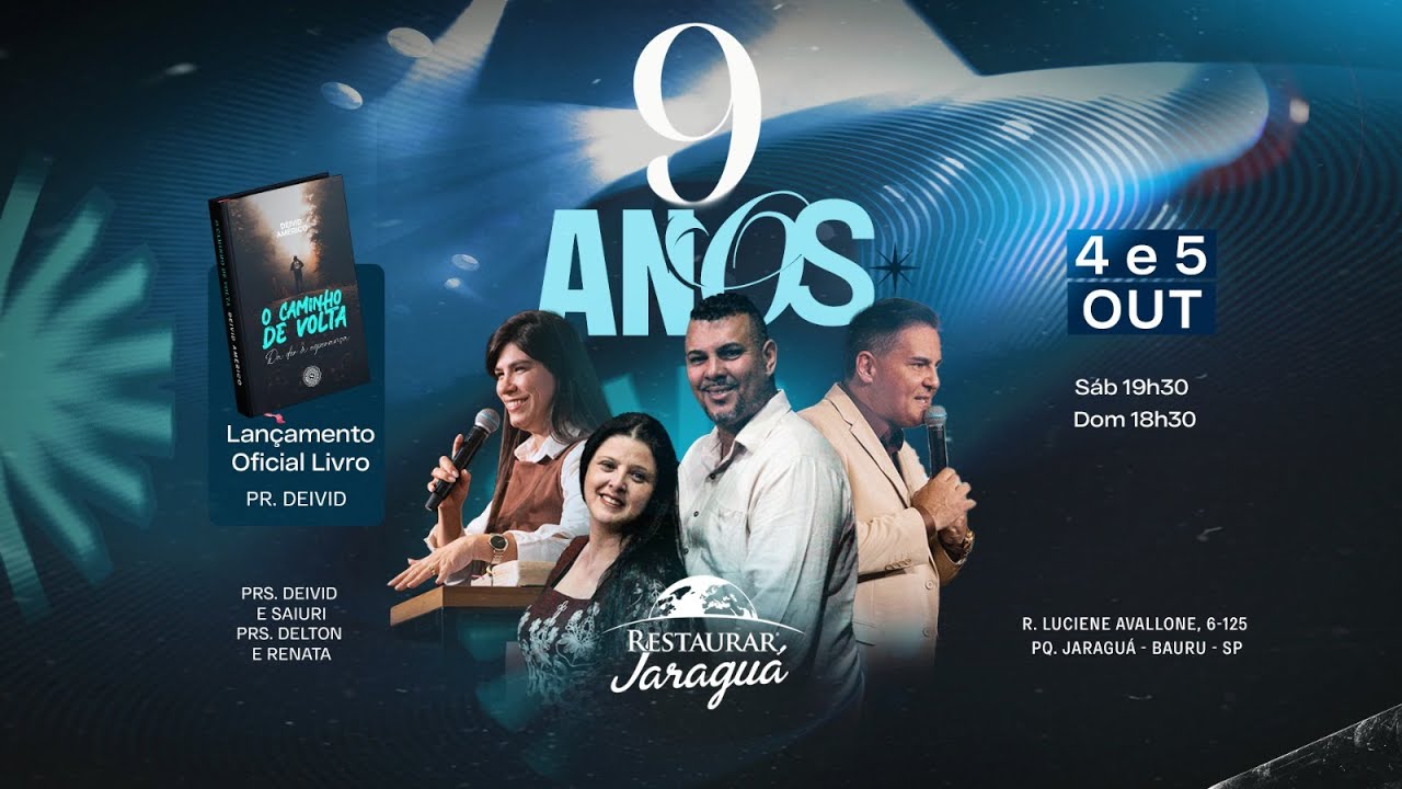 9 ANOS RESTAURAR JARAGUÁ! | 05/10/2025 - YouTube