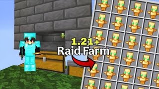 NEW EASIEST RAID XP FARM MINECRAFT🔥 BEDROCK (1.21+!