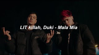 LIT killah, Duki  - Mala Mía 💔|| LETRA