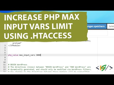 How to Increase PHP Max Input Vars Limit using .Htaccess File in Website | PHP | HTML