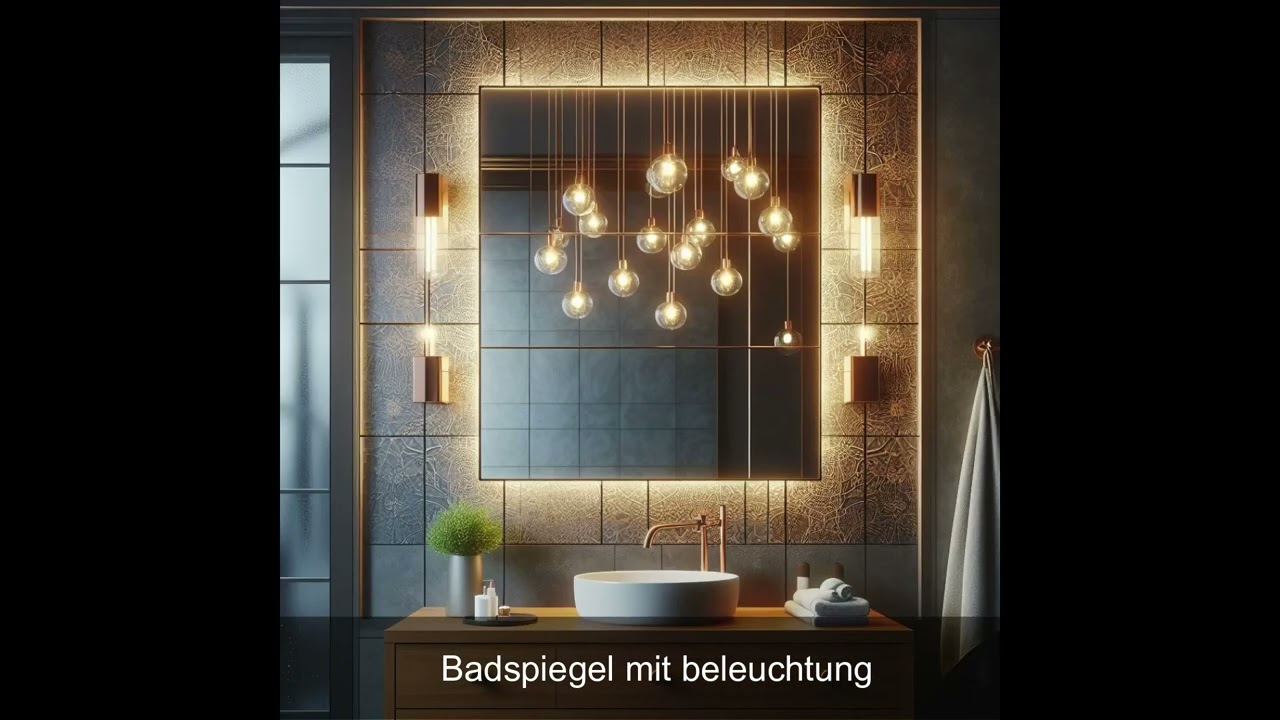 Badspiegel mit Beleuchtung