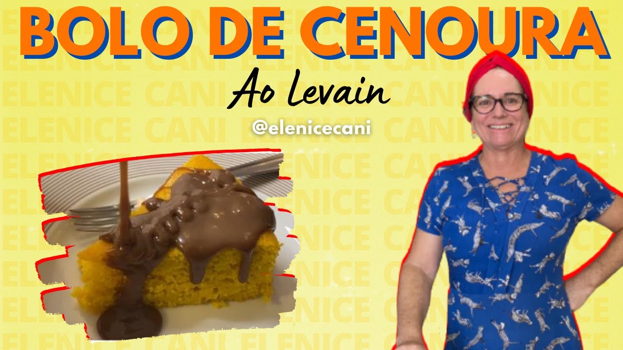 Bolo de cenoura 100% Levain by Elenice Cani