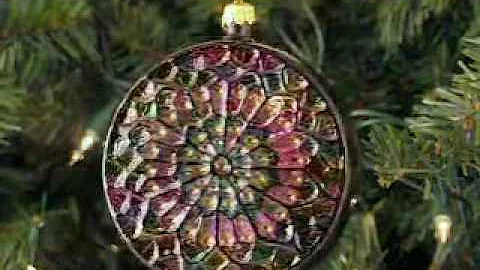 Paris Notre Dame Glass Christmas Ornament