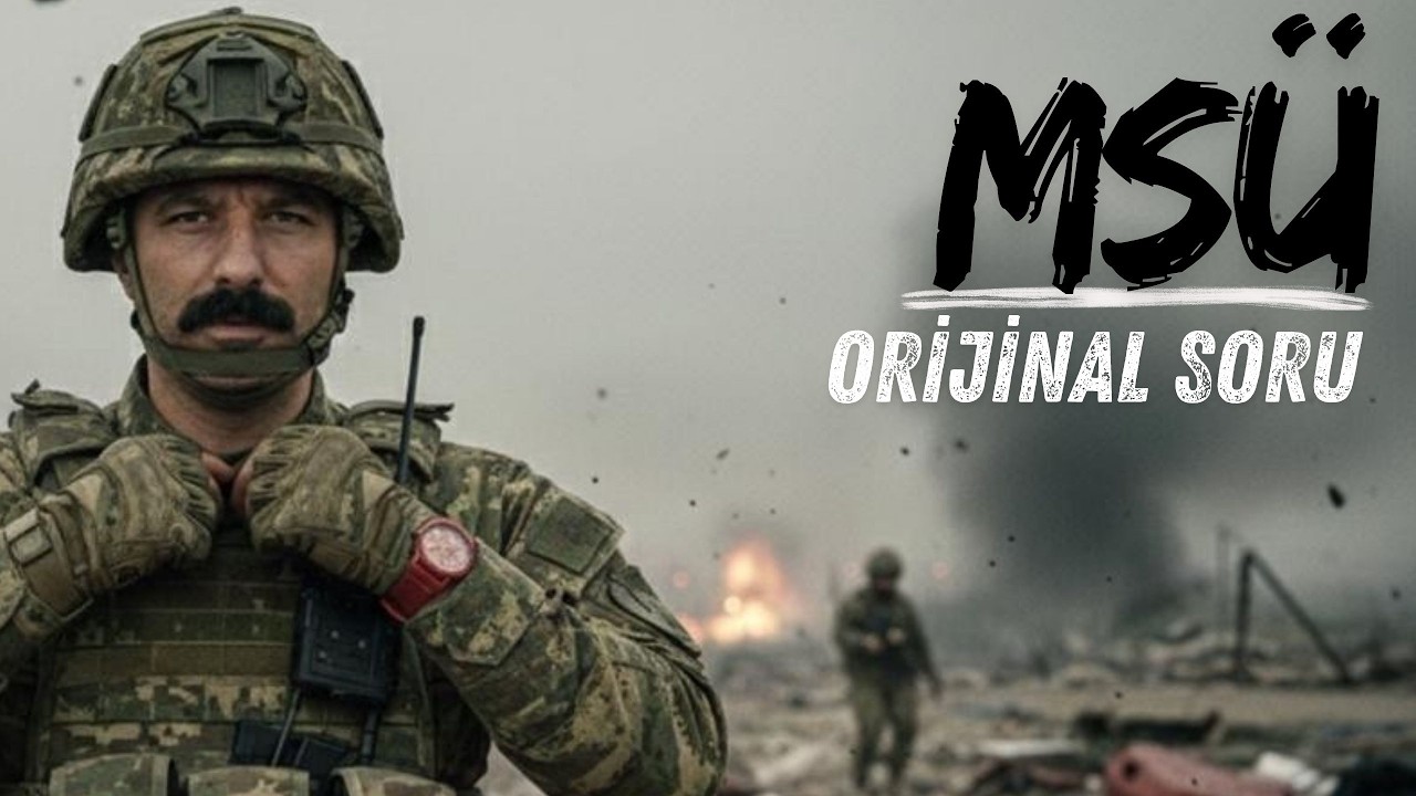 MSÜ | Orijinal Soru | RÜŞTÜ HOCA