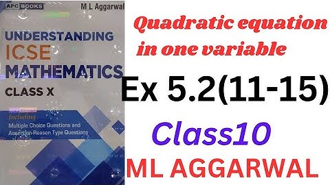 ICSE Class 10 | Understanding Mathematics | Ex 5 .2| Equations in One Variable | ML Aggarwal |
