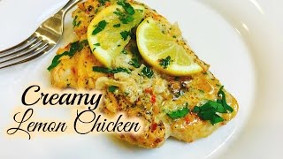 Simple & Easy Creamy Lemon Chicken Cuisine | ThymeWithApril