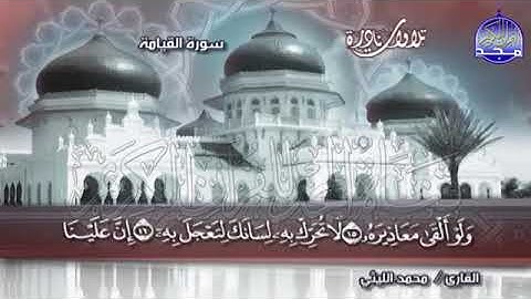 القارئ محمد الليثي  تلاوة خاشعة من سورة القيامة  وقصار السور