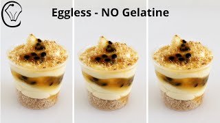 Very Quick to Make Passion Fruit Dessert Cups  Eggless No Gelatine Passion Fruit Mini Dessert