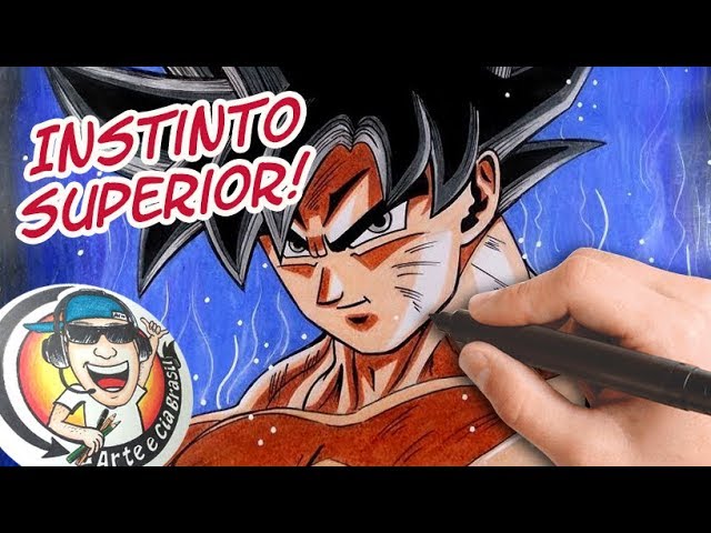 Quadro Dragon Ball Super Arte Goku Instinto Superior 2 em Promoção