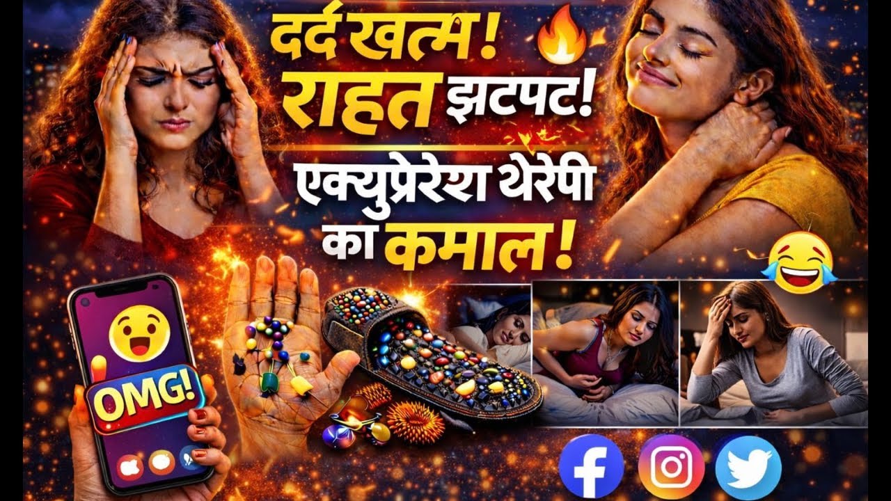 LIVE 🔴 5 मिनट में दर्द से राहत! | Acupressure Power 😱🔥#acupressure #painrelief #shorts #viral