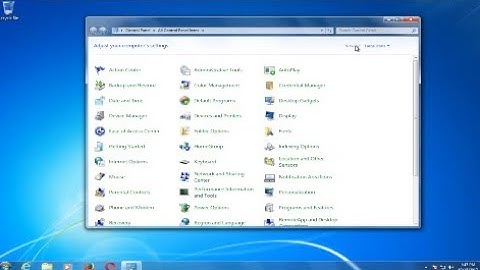 Windows 7 - How to Open Control Panel