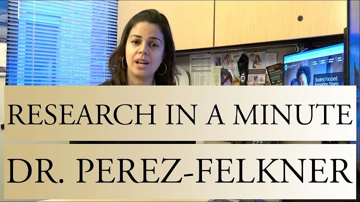 Dr.  Lara Perez-Felkner Research in a Minute | FSU...