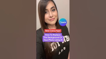 Brand New Canva App! How To Replace The Background Of Any Image Using Canva AI 🤖🙌🏻 #canvahacks