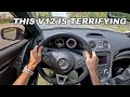 Renntech tuned sl65 amg black series  810hp v12 biturbo mercedesbenz pov binaural audio