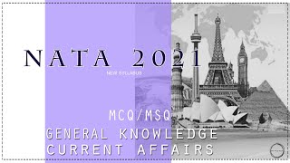 IMPORTANT GENERAL KNOWLEDGE, CURRENT AFFAIRS MCQ | ARCHITECTURE |NATA 2021 | B.ARCH | JEE-MAINS |TRB