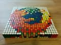 Firefox Logo Rubik&#39;s Cube Mosaic